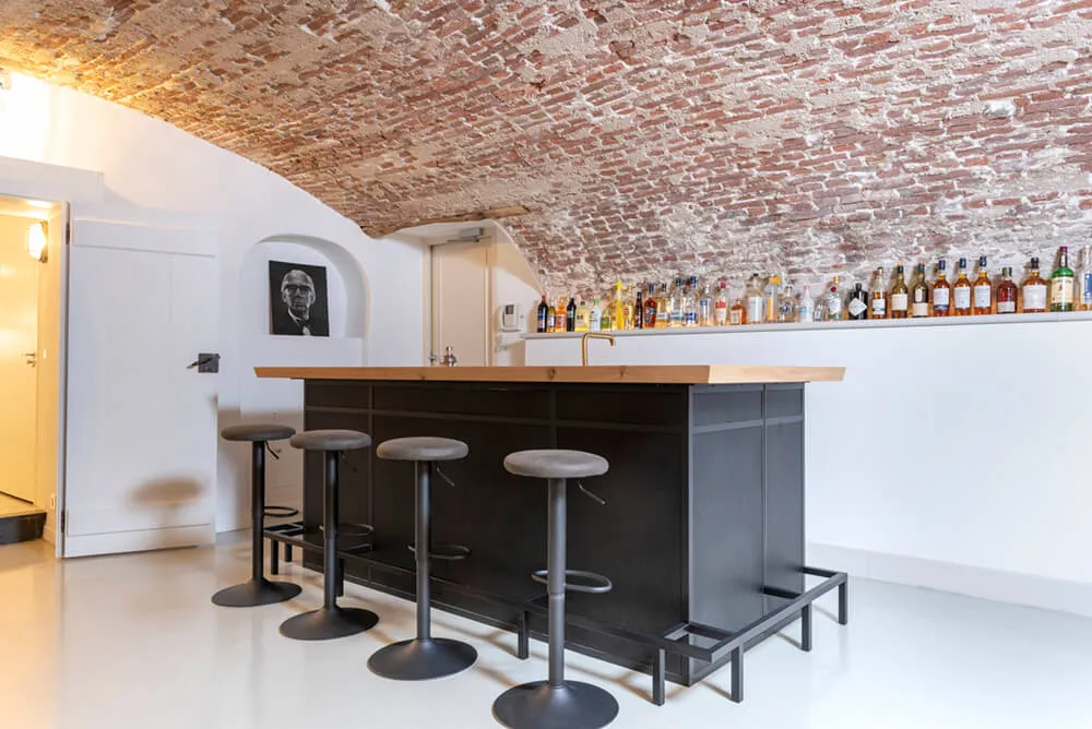 Stalen bar - eiken blad