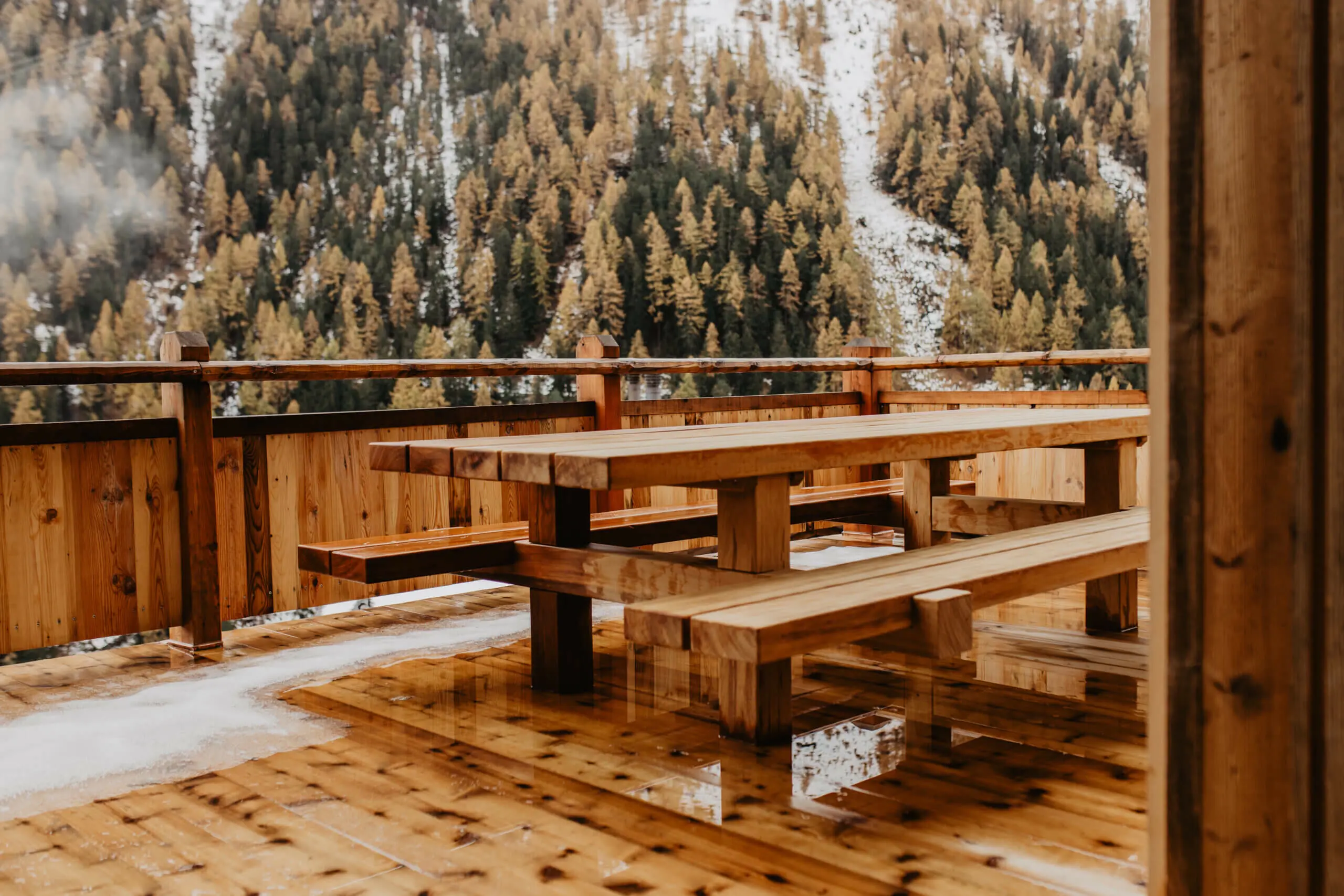 Bilingahouten tuintafel – balkentafel - 300 x 200 cm