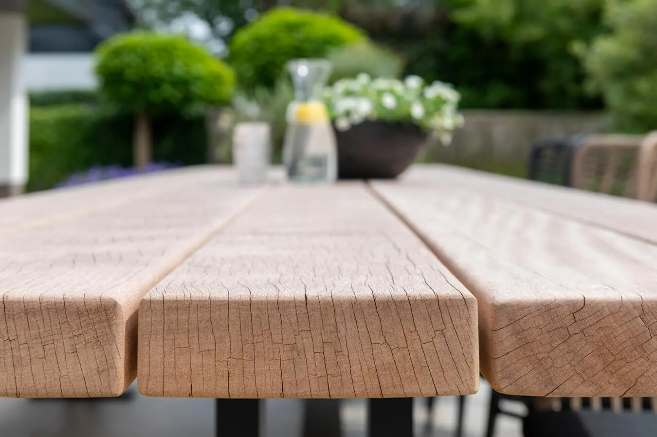 Bilingahouten tuintafel 'Gerrit'