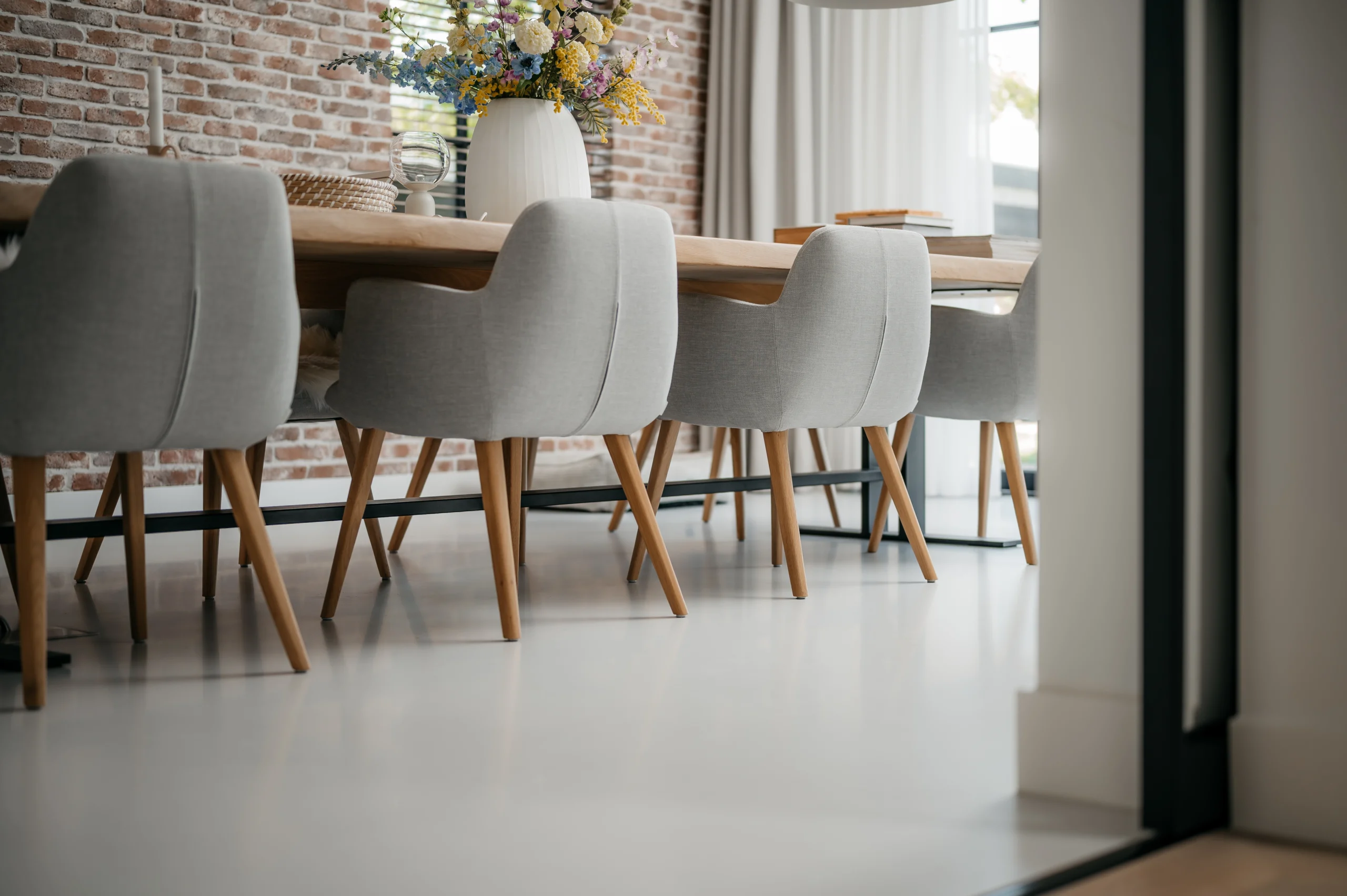 Eiken boomstamtafel 400 cm