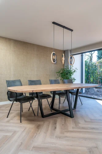 Deens ovale eiken tafel Pim