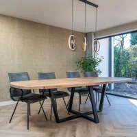 Deens ovale eiken tafel Pim