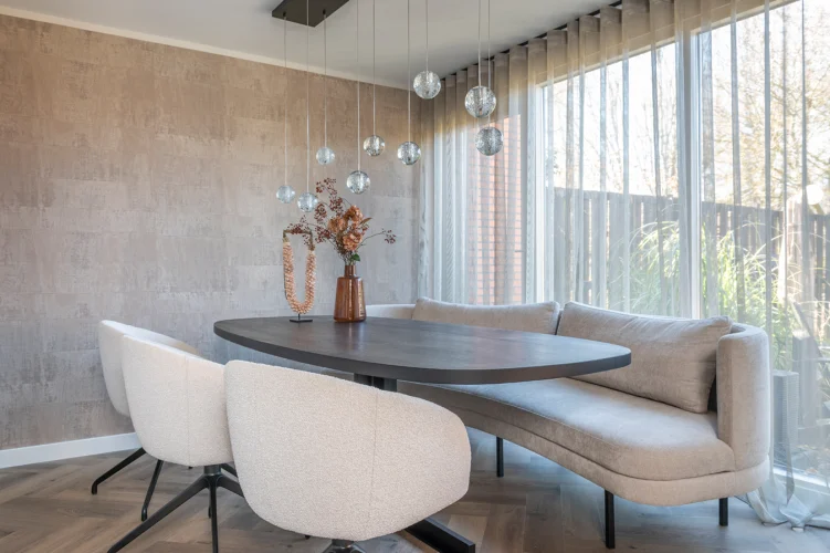 Eiken Deens ovale tafel 'Ton'