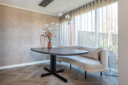 Eiken Deens ovale tafel 'Ton'