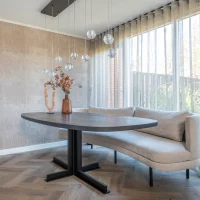 Eiken Deens ovale tafel 'Ton'