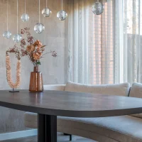 Eiken Deens ovale tafel 'Ton'