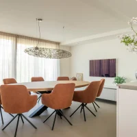 Massief Eiken Deens ovale tafel - Kruispoot