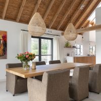 Massief eiken boomstamblad met kruispoot