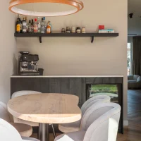 Massief eiken organische tafel
