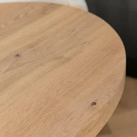 Massief eiken organische tafel
