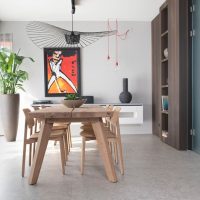 Rustiek eiken tafel - Houten Onderstel - Retro Sixty